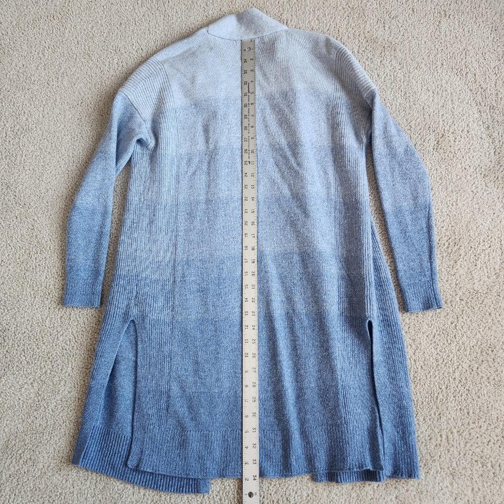 Athleta Spirit Wool/Cashmere Ombre Wrap Duster Sweater Cardigan - Picture 9 of 11